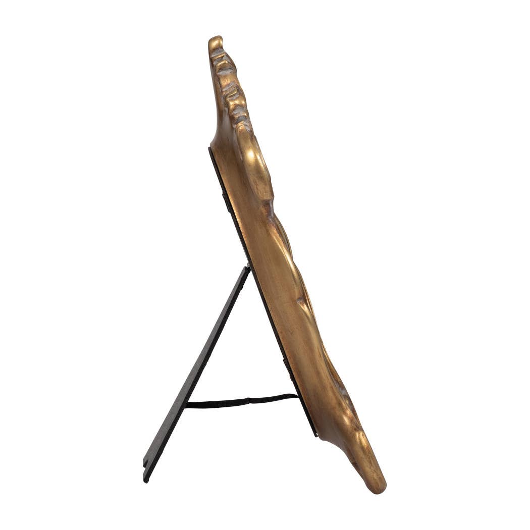 Sagebrook Home - Wholesale Picture Frame - Photo Frame - Gold Resin Decorative Baroque Oval, 4x6 in.6