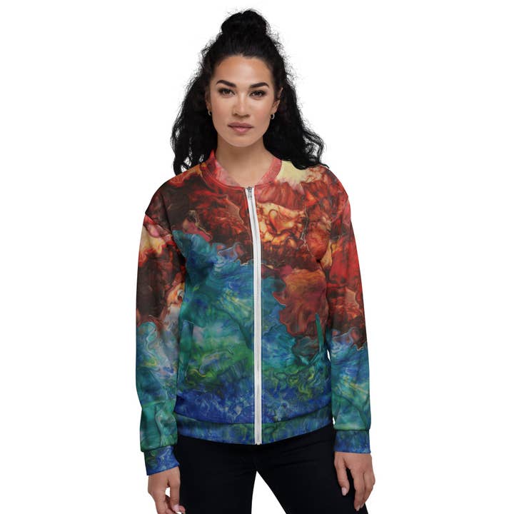 Aura Splash unisex bomberjacka för wholesale av Rainbow City
