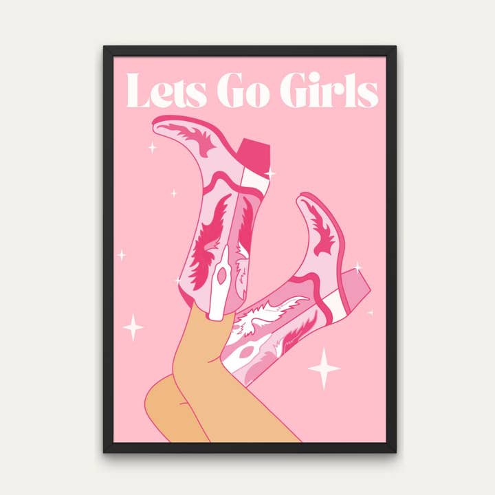 Let’S Go Girls Print - Shania Twain Inspired Wall Art With for wholesale by Littlepapertrailco