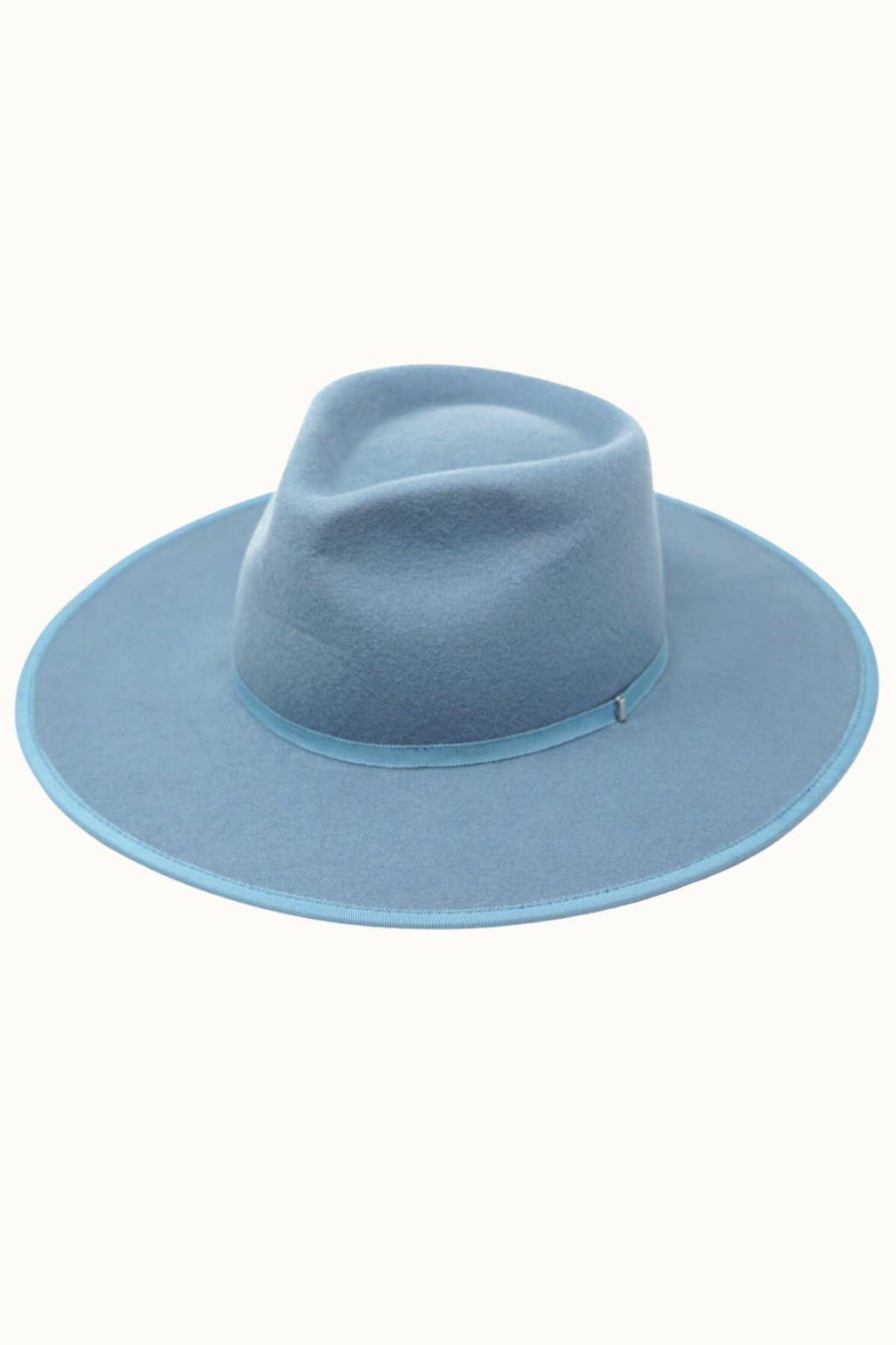 Olive & Pique - Wholesale Fedora - Women's - BILLIE - 100% Wool Felt Rancher, Satin Lined, Powder Blue2