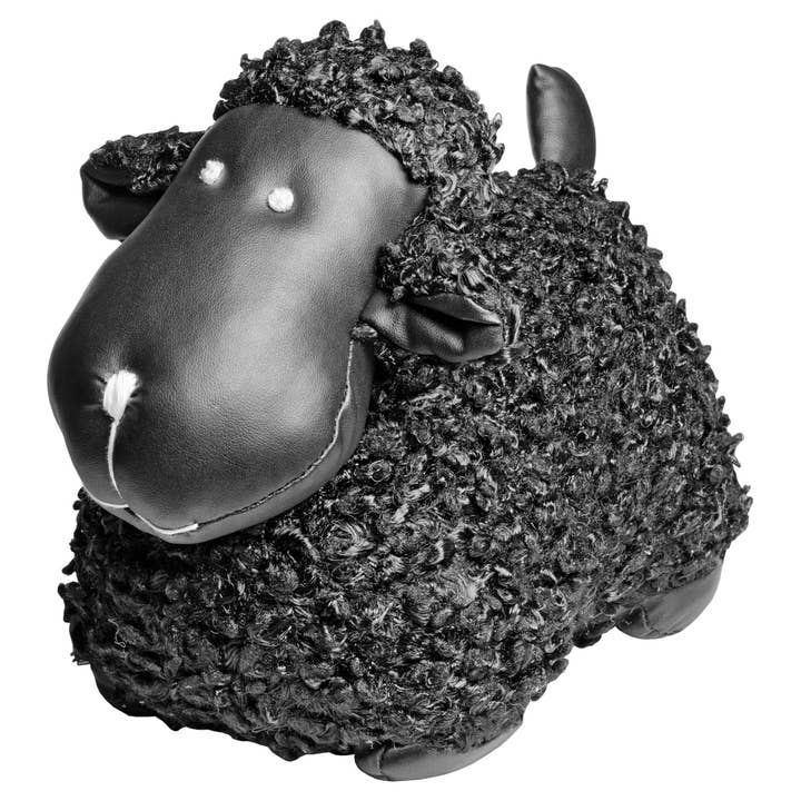 Febland - Vendita all'ingrosso Fermaporte - Fermaporta in peluche Black Sheep