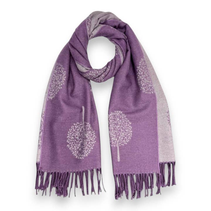 Lili Scarves (US Duty Free) – wholesale Scarf – Women's – Tree of Life Print Cashmere Blend Winter Scarf6