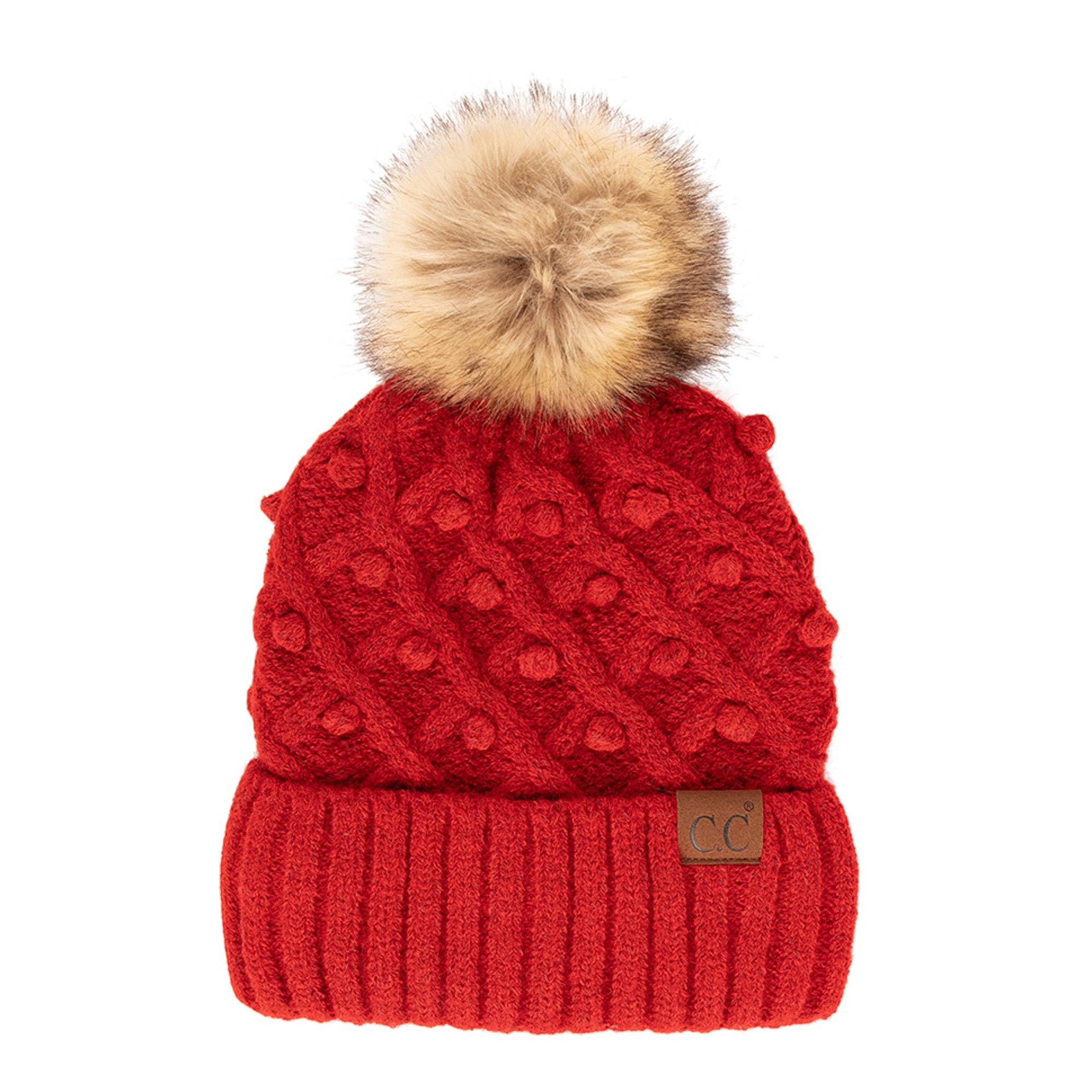 Truly Contagious – wholesale Mössa - Dam – CC Crafted Pom Detalj Mössa (HAT-3836)4