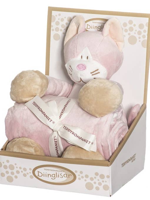 TRI-ACTION TOYS - Wholesale Security/Cuddle Blanket - Baby - Large Cat Blanket Set