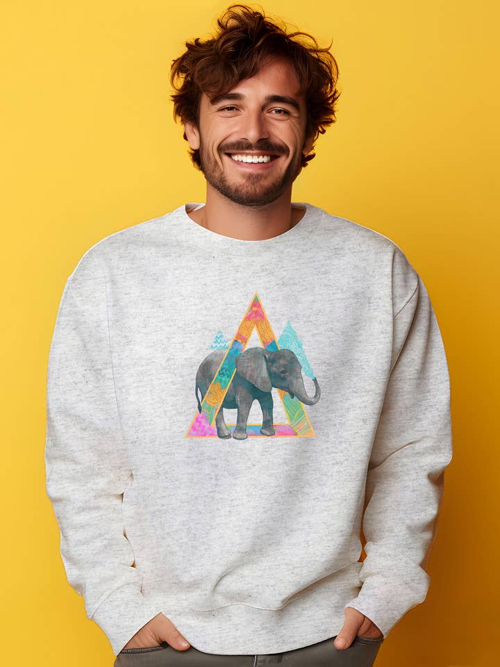 ELEFANT PORSLINGRÅ TRÖJA FÖR MÄN för wholesale av Wooop