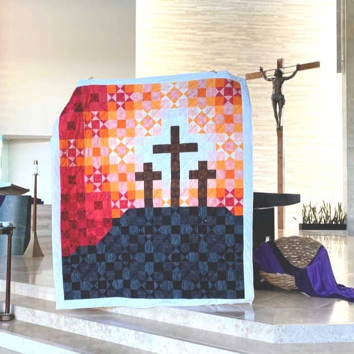 Faith and Fabric - Wholesale Quilt - Quilt Pattern: Lent / Good Friday Cross Quilt Pattern1