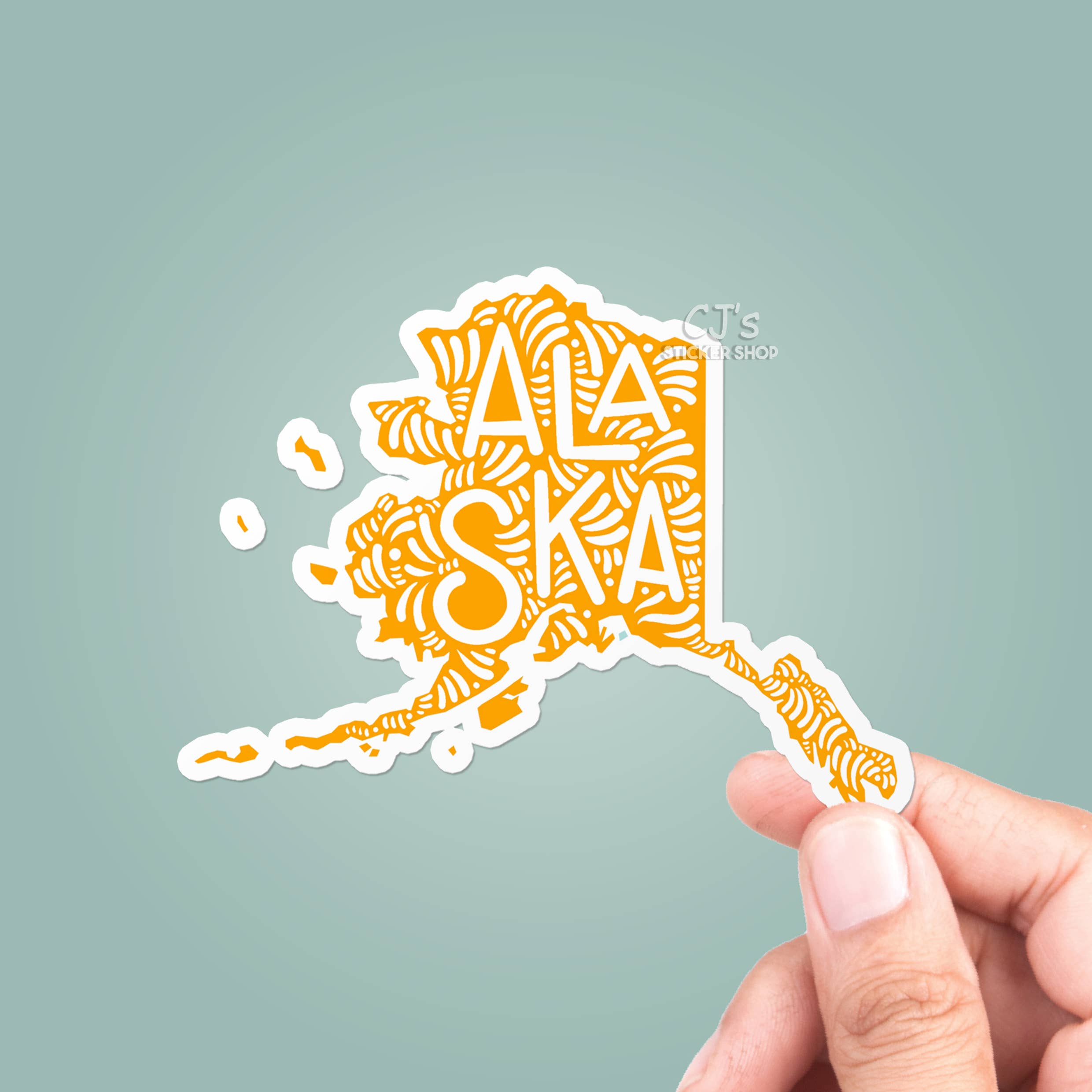 CJ's Sticker Shop - Wholesale Sticker - Alaska State Colorful Sticker Vinyl Decal
