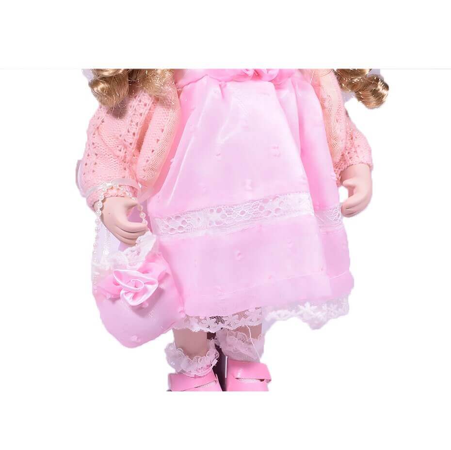 giftland - Wholesale Doll - Kids - Porcelain Traditional Doll Girl with Wooden Stand 30.5cm2