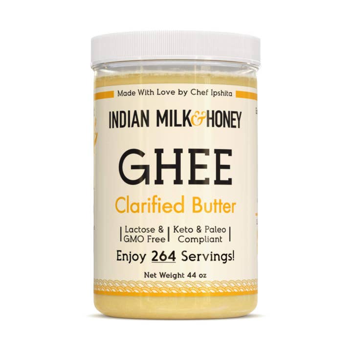 Original Ghee Clarified Butter 44 Ounce for wholesale by Indian Milk & Honey Co.