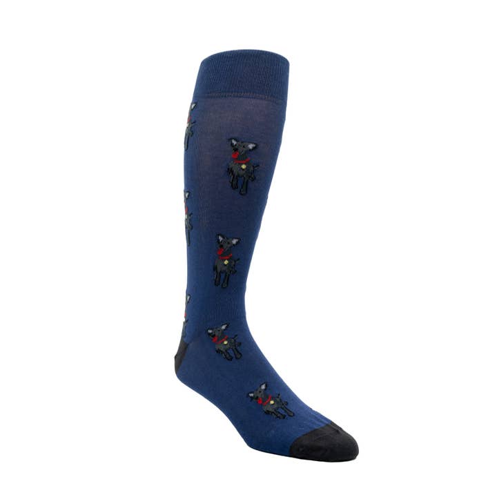 Lady Charcoal Ground Unisex Socks, Peruvian Pima Cotton for wholesale by ELL & Atty