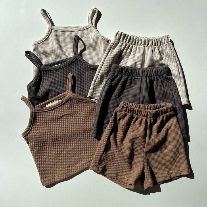 Waffle Short Set for wholesale by Wonder Dreams