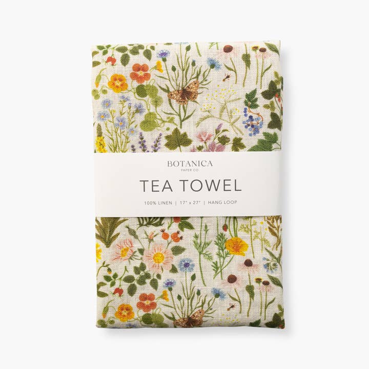 Botanica Paper Co. - Wholesale Tea Towel - BOTANIST | 100% LINEN TEA TOWEL