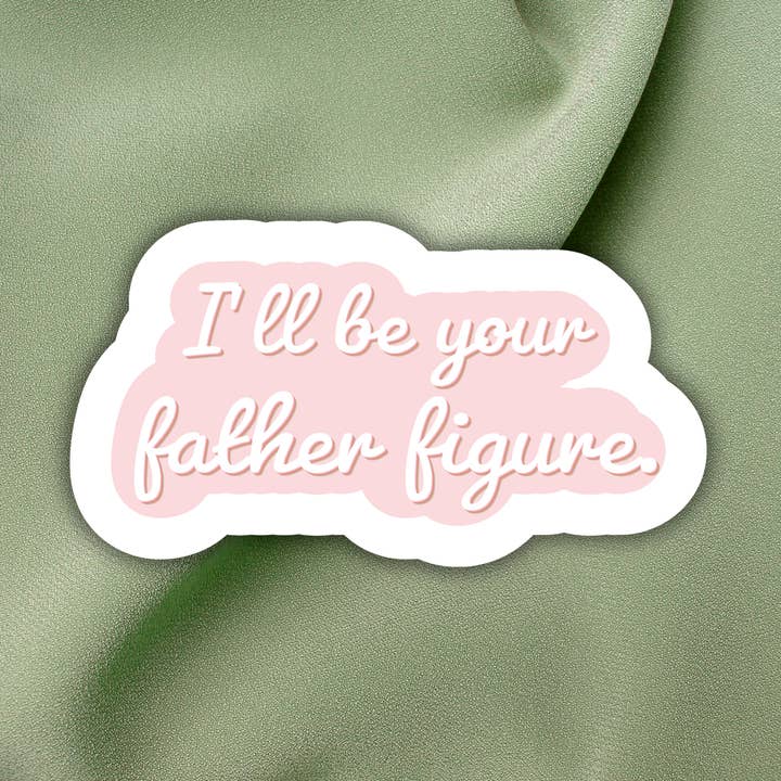 Father Figure Inspired Sticker for wholesale by Grumpy Greetings Co.