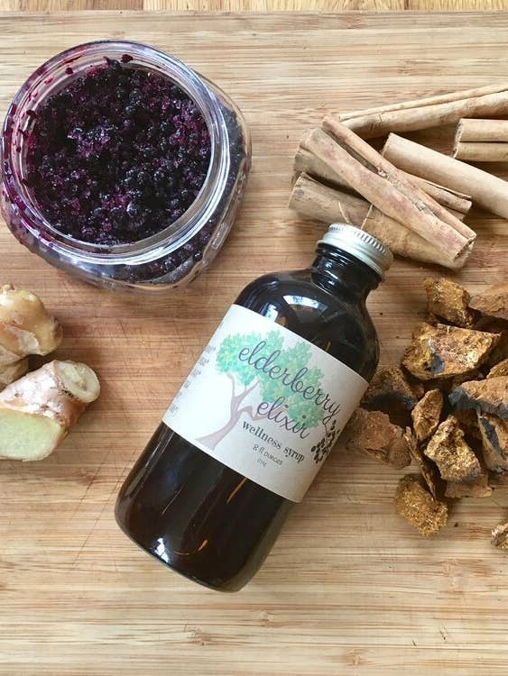 Elderberry Elixir for wholesale by Good News Ghee
