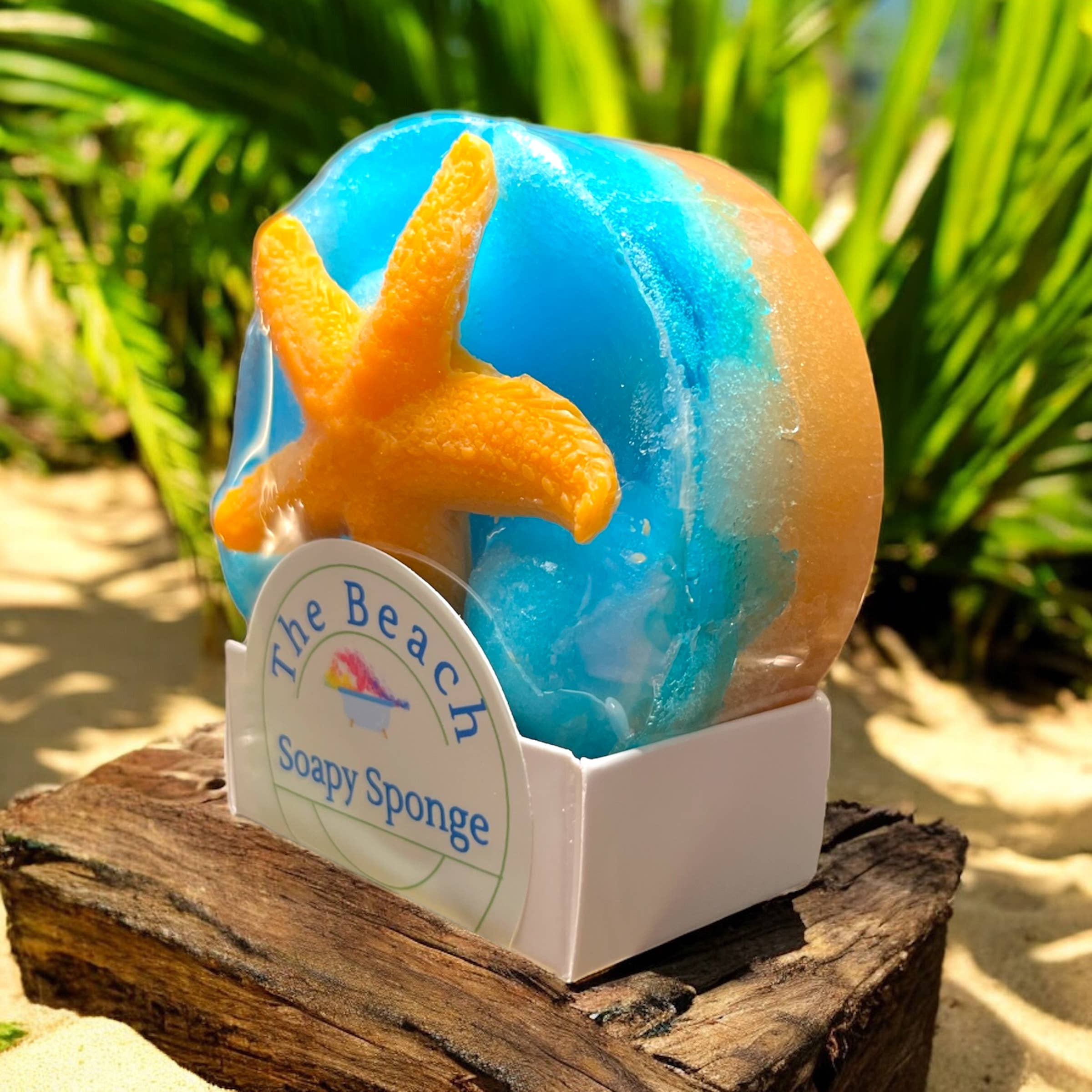 Ideal Soaps - Wholesale Bath Pouf/Sponge - Soapy Sponge Beach1