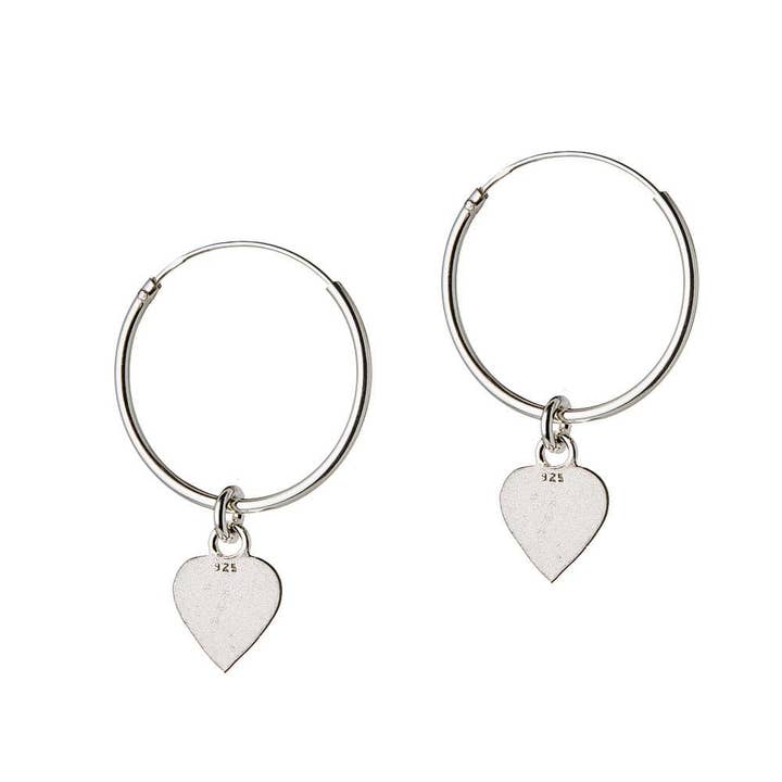 Juulry – Brincos de argola por atacado – Brincos de Argola banhados a Ouro com coração 18 MM4