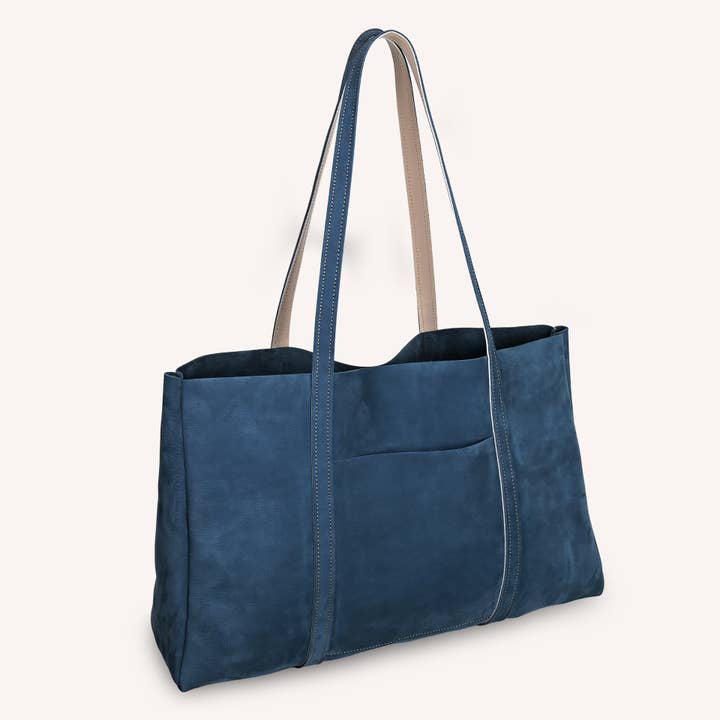 Original Tote Bag in Upcycled Nubuck Leather. for wholesale by Bandit Manchot