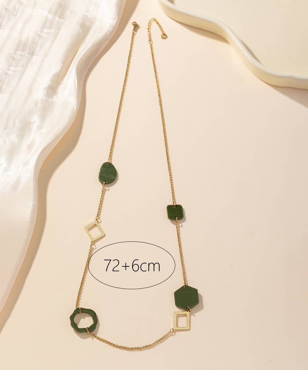 Blossom bijoux – wholesale Y-neck/lariat necklace – 24CCA011 Stainless Steel Necklace4