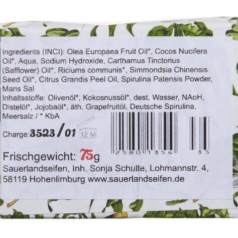 Algen Markt - Wholesale Shampoo Puck/Solid Shampoo - Spirulina Hair Soap1