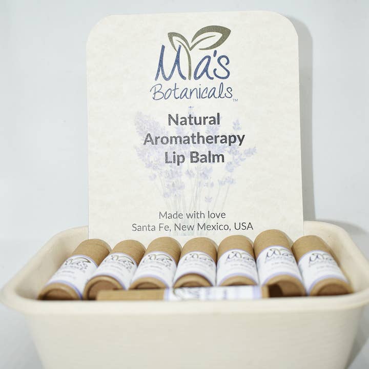 All Natural Aromatherapy Lip Balm - Lavender - Vegan - Pack for wholesale by Mia's Botanicals Aromatherapy