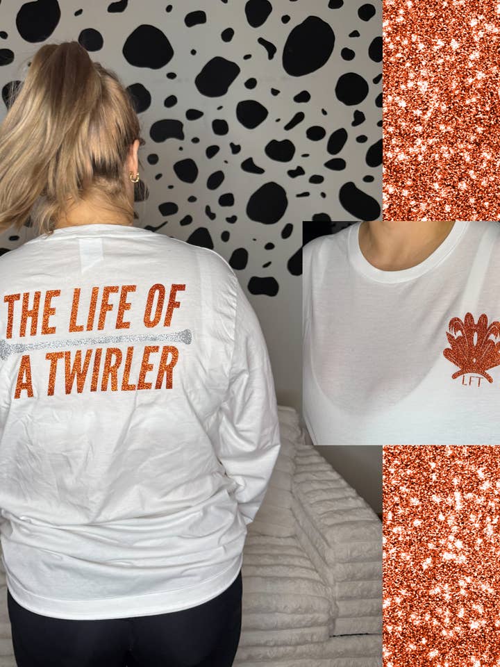 The Life of a Twirler Short-Sleeve T-Shirt for wholesale by Live Free & Twirl