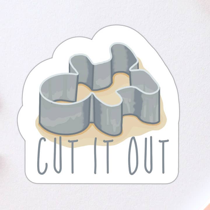 Cut it Out Ausstecher Backen Vinylaufkleber für den Großhandel von Stick With It Sticker Co