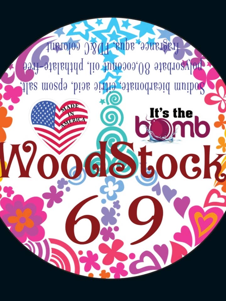Bath Bombs 'WOODSTOCK 69' With or Without Labels for wholesale by It's the BOMB®
