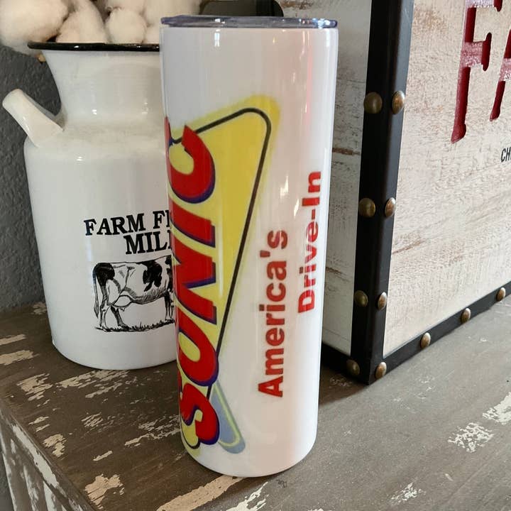 Sonic 20oz Tumbler for wholesale by Farm Life Crafting