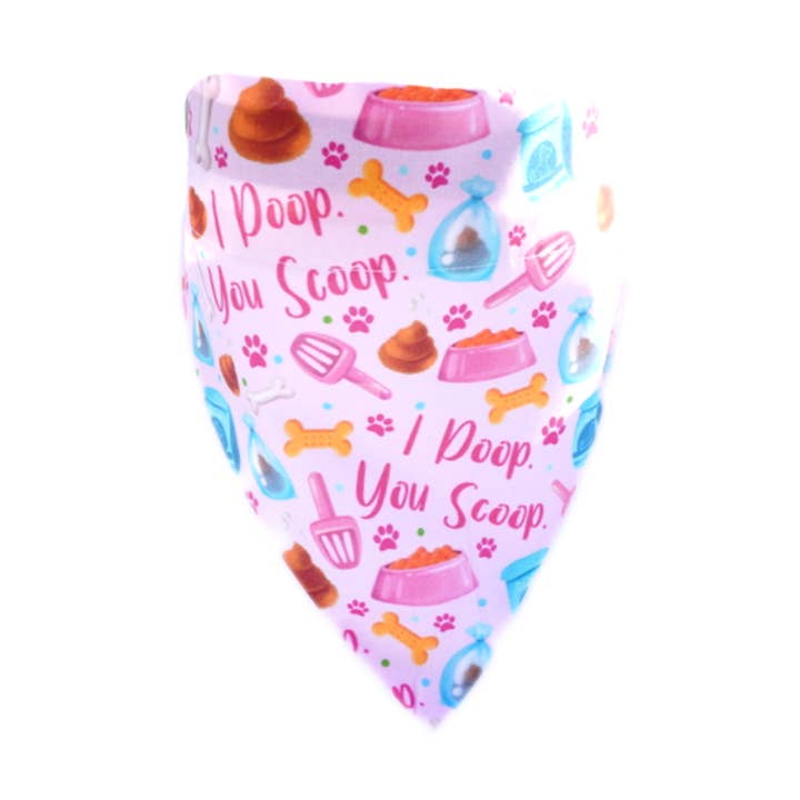 Steph & Joe Art Co. - Wholesale Pet bandana – Dog - Dog Bandana - I Poop You Scoop0