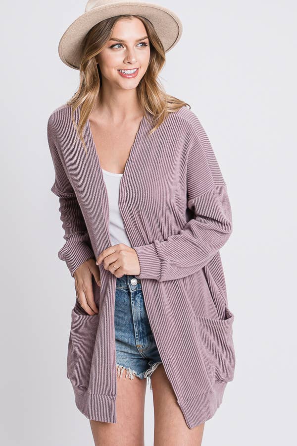 Tres Bien, Inc - Vendita all'ingrosso Cardigan - Donna - CARDIGAN A COSTINE CON TASCHE14