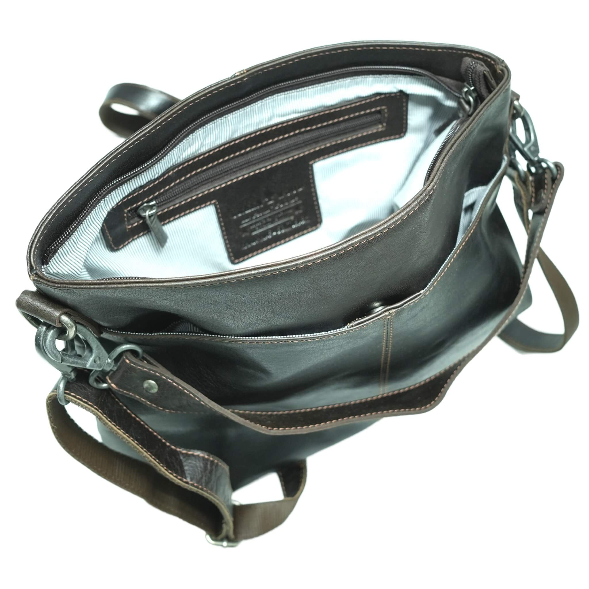 Greenwood - Vente Sac porté épaule – femme - Sac à main Lisa en cuir avec bandoulières interchangeables9