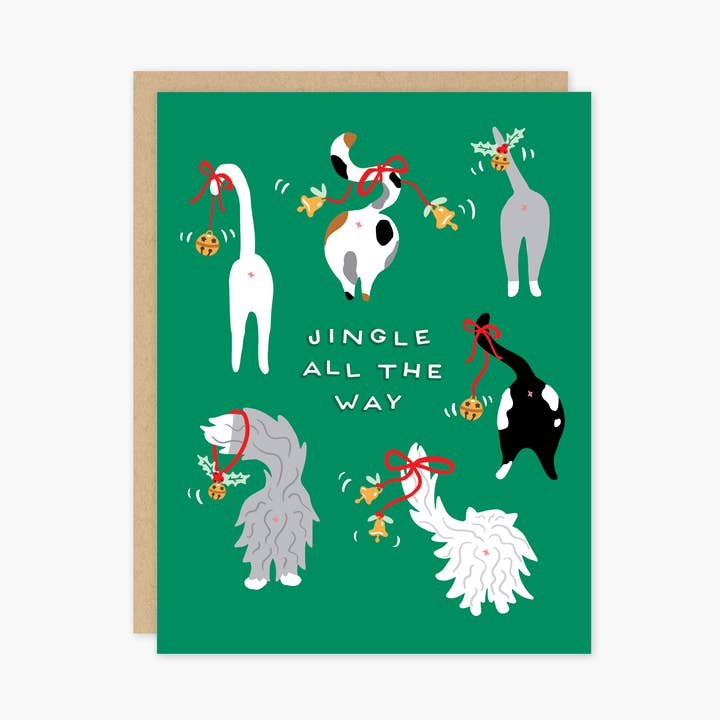 Jingle Cats Holiday Card for wholesale by Party of One