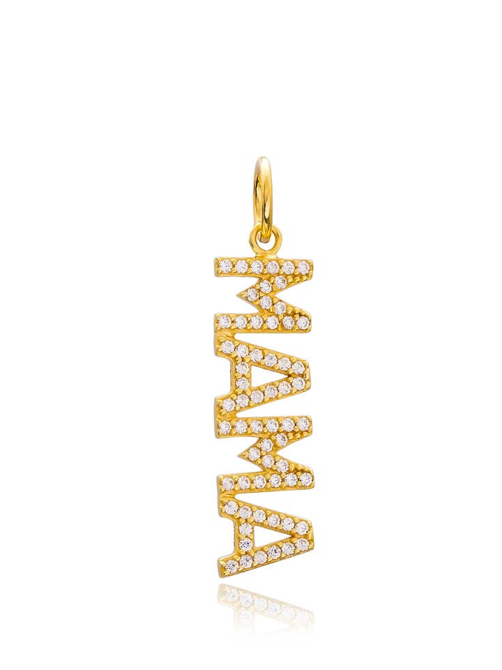 Diamond MAMA Charm for wholesale by House of Moda Jewelry
