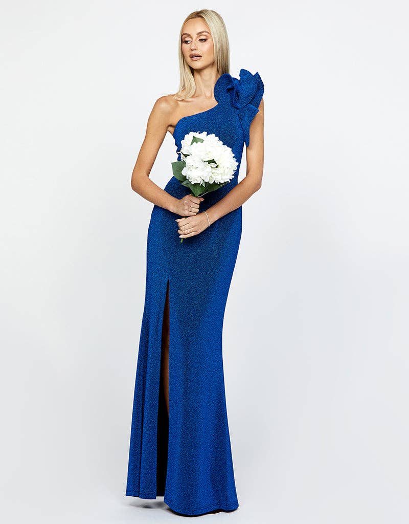 Bariano – Großhandel Abendkleid – Damen – Kristi Abendkleid mit einer Schulter und Rüschendetails BL63D29L6