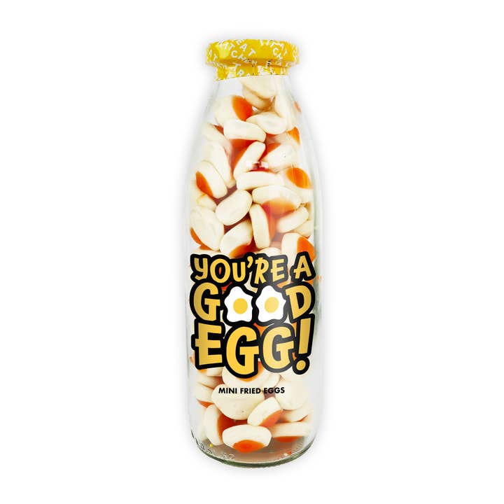 Treat Kitchen - Wholesale Gummy - You’re A Good Egg - Gummy Fried Eggs Retro Sweets in Bottle