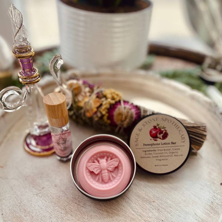 Sage & Stone Apothecary - Wholesale Solid lotion - Persephone Lotion Bar2