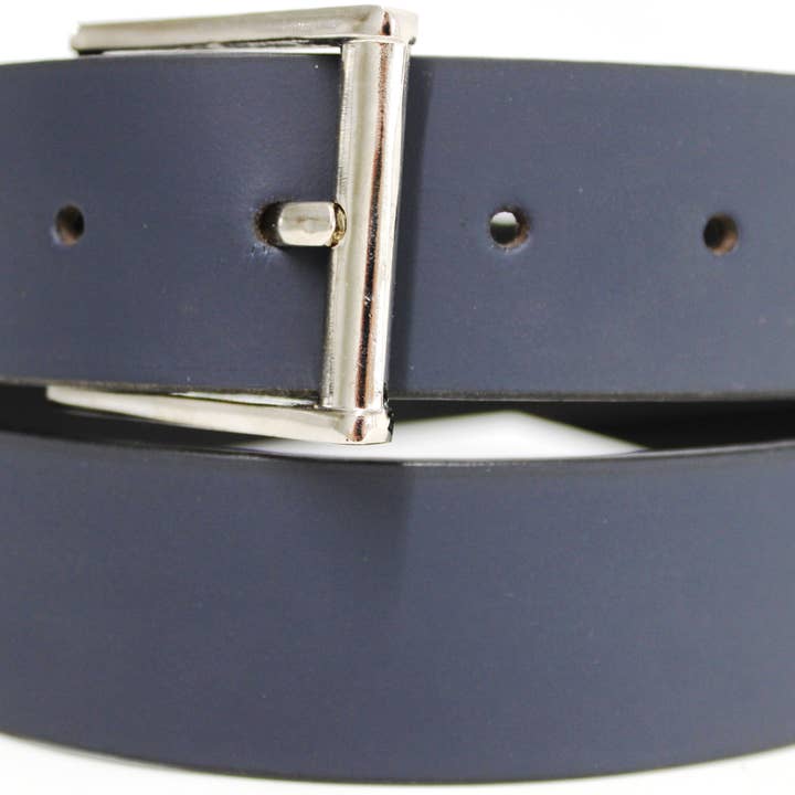 hide & chic – wholesale Belt – Women's – Genuine Full Grain Leather Belt. Colour: Navy.5
