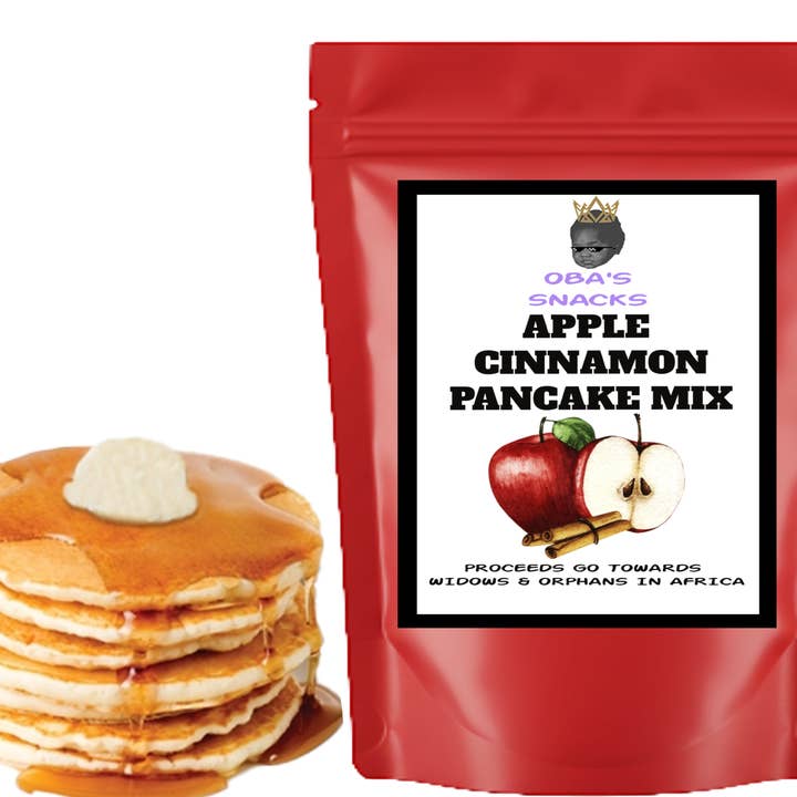 Mela Cannella Pancake Mix per la vendita all'ingrosso da parte di Oba's Snacks