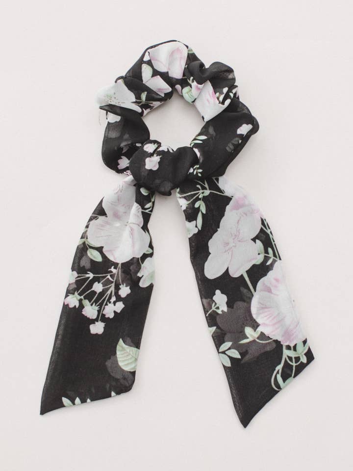 Chiffon Short Pony Hair Tie for wholesale by Space 46 Wholesale