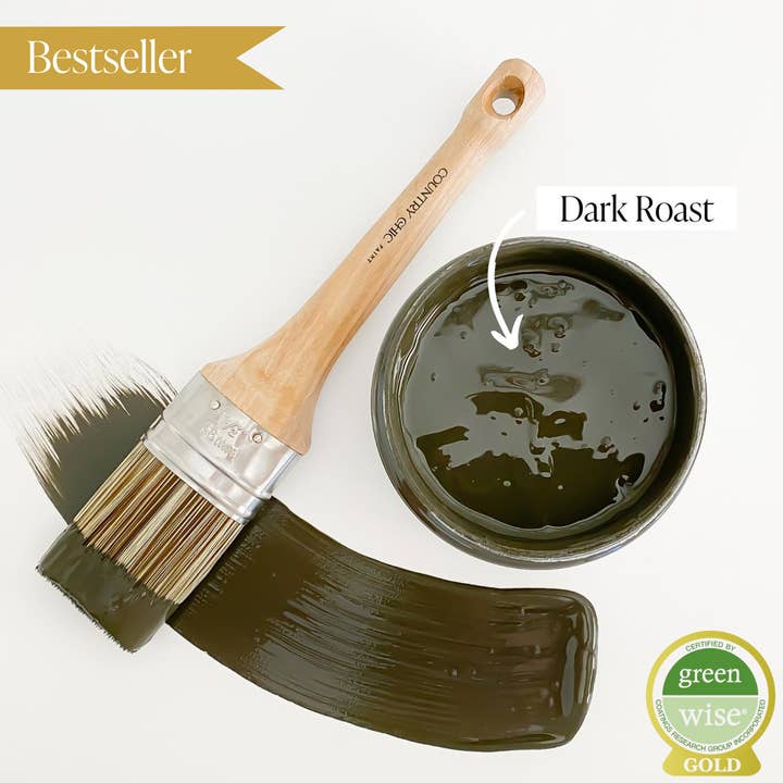 Country Chic Paint - Wholesale Furniture Wax/Paint - Dark Roast - Chalk Style Paint for Furniture & Home Decor