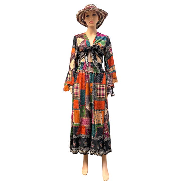 Rising International Inc - Wholesale Wrap – Women's - RAYON WOVEN TROUSER AND TOP SET KTB472