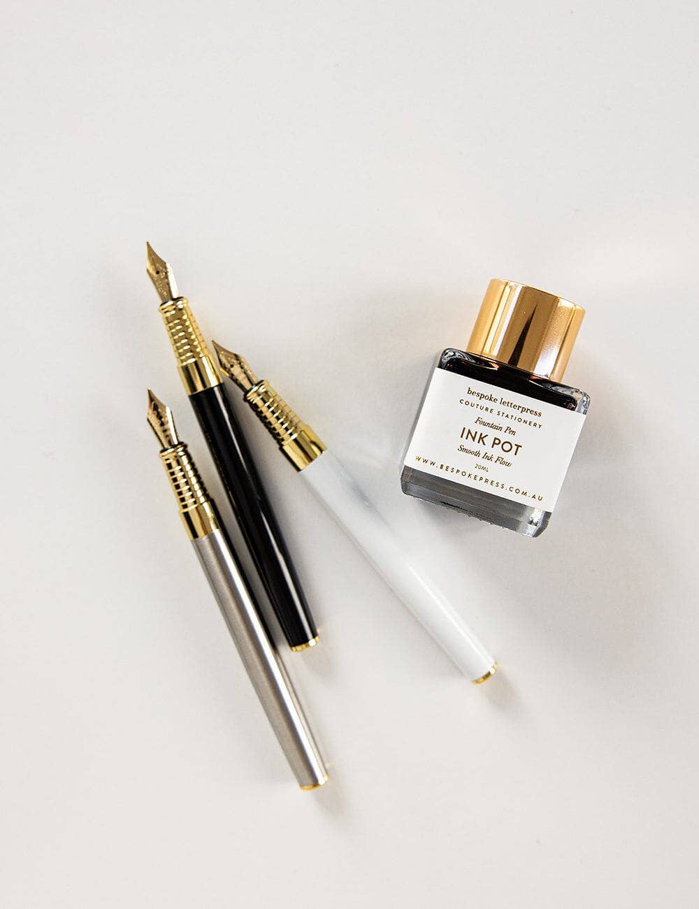 Bespoke Letterpress - Wholesale Pen - Silver Fountain Pen (Boxed)7