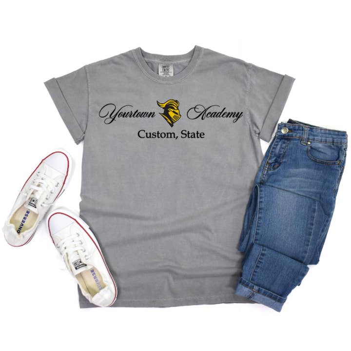 Custom Your School or Team Use your Logo Graphic T-Shirt for wholesale by BB Subs and Screens