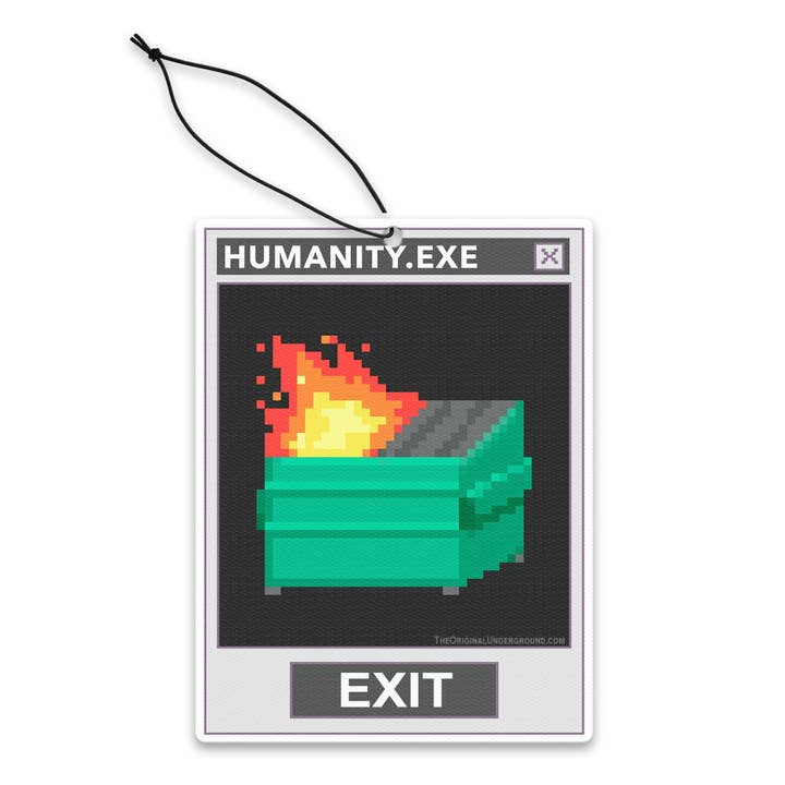 Humanity.exe Air Freshener for wholesale by Shady Front