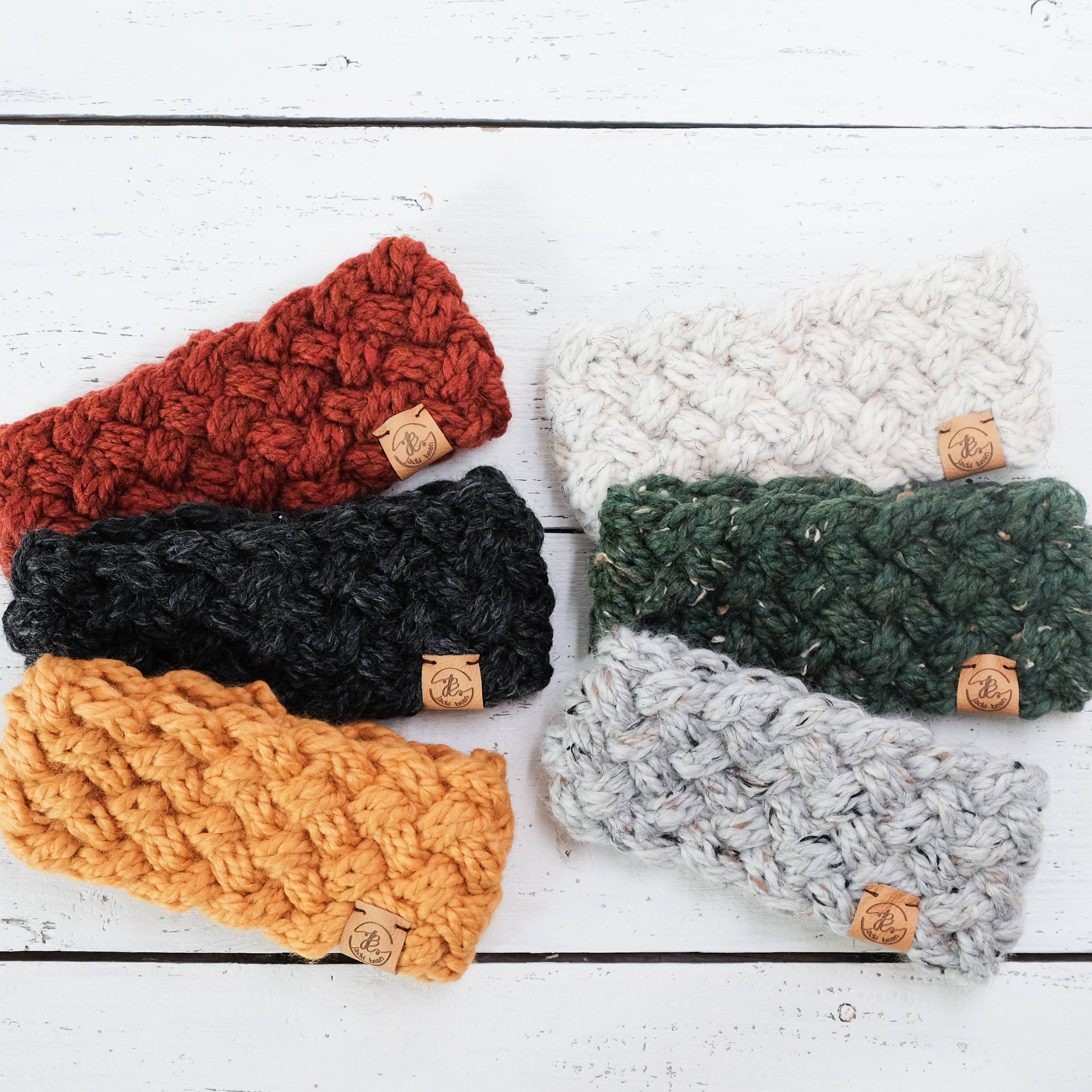 JackiBean – wholesale Öronvärmare - Dam – Handstickad bred fläta pannband2