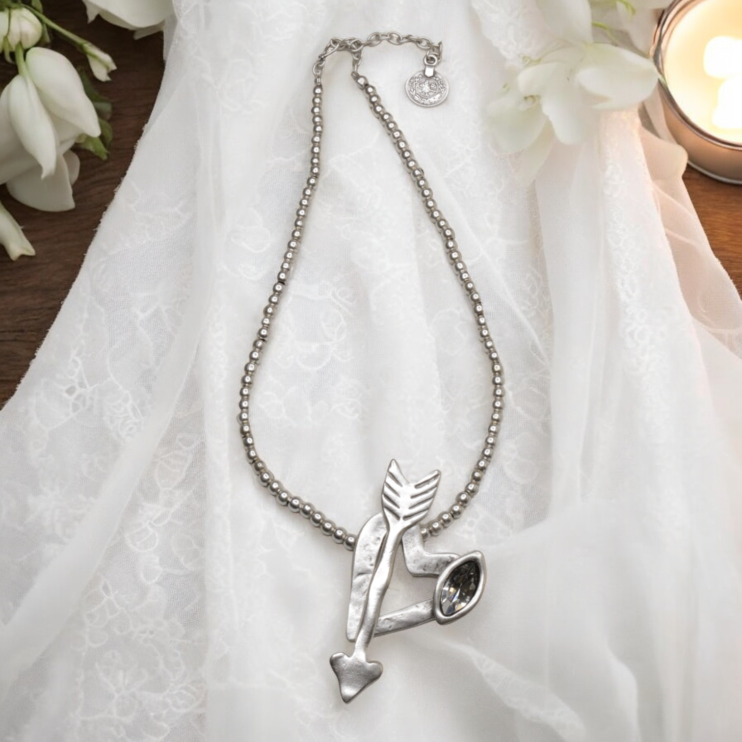 The Ancient Bazaar Jewelry & Accessories – Colar pingente/pendente por atacado – Artigo # 1552-75 - Colar de Estanho 0