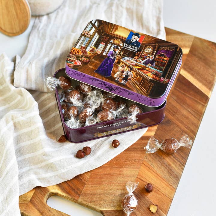 TRADITIONS DE FRANCE (International) - Wholesale Caramel - Salted butter caramels
- Roasted hazelnuts and almonds (tin)2