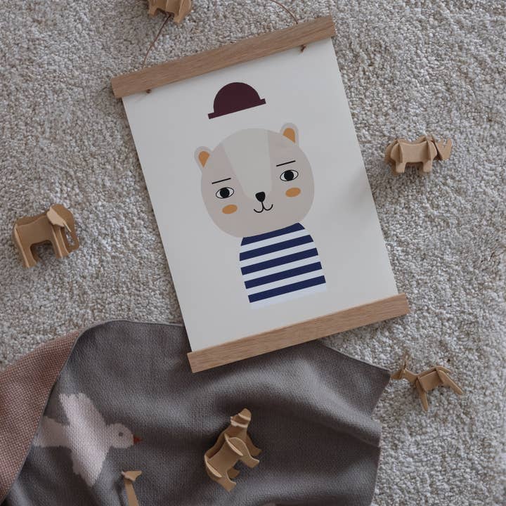 Little Otja - Wholesale Picture Frame - Magnetic Oak Poster Hanger, A4 3