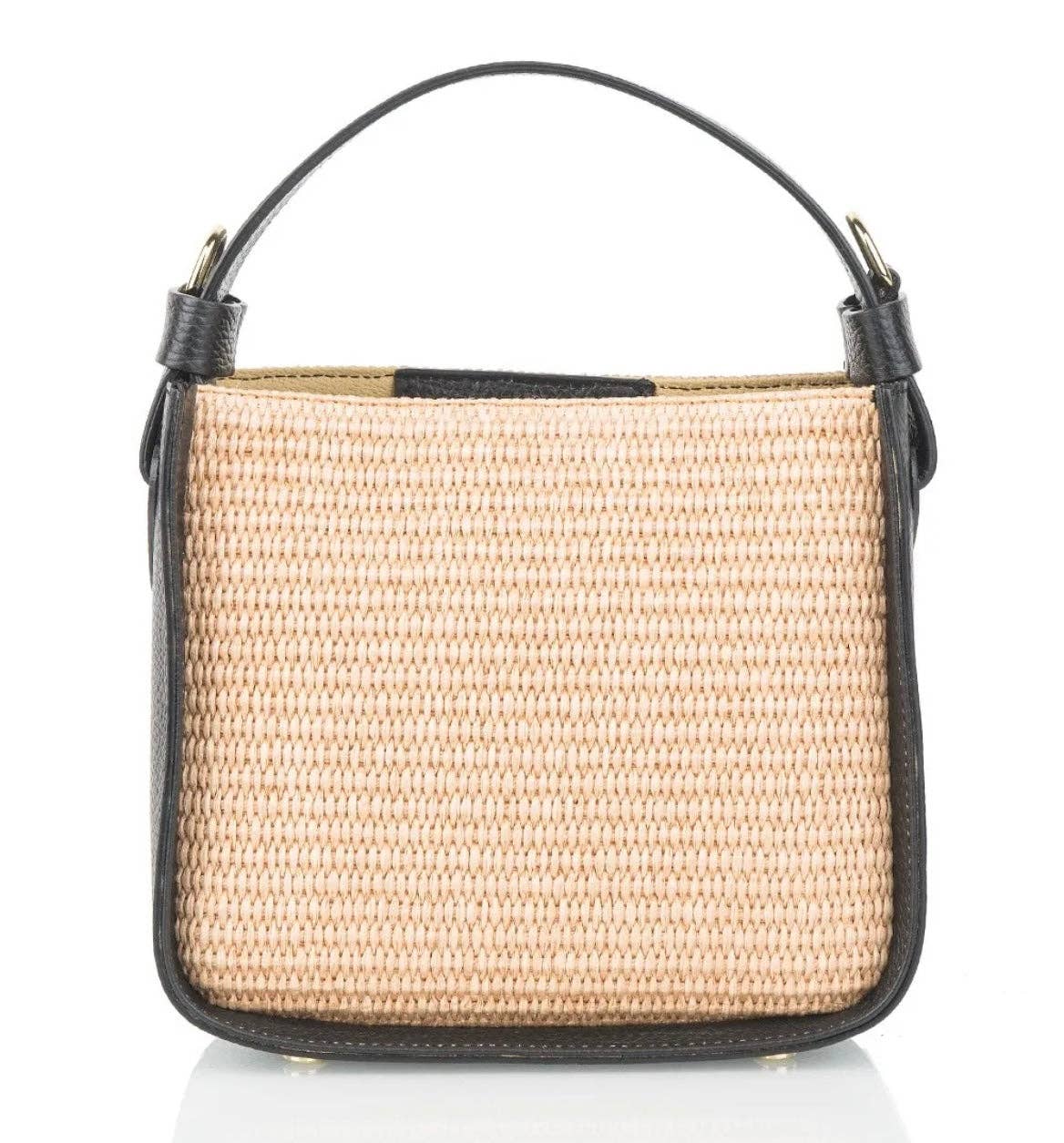 Two Amicis - Wholesale Top Handle Bag - Women's - Night Out Raffia1