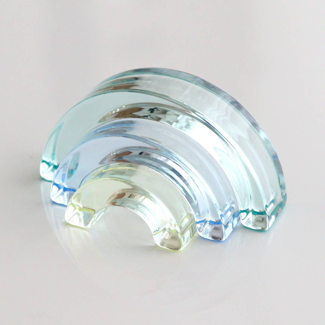 Belle Vie - Wholesale Decorative Tabletop Object - Lumiere Cubes Arc-En-Ciel Petit 【Green】0